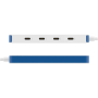 Hyper HyperDrive Flex 4 Port USB-C Hub, White/Blue , HD5201BUGL