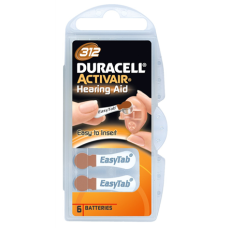 Duracell A312/DA312/ZL312 , Zinc air cells , 6 pc(s)