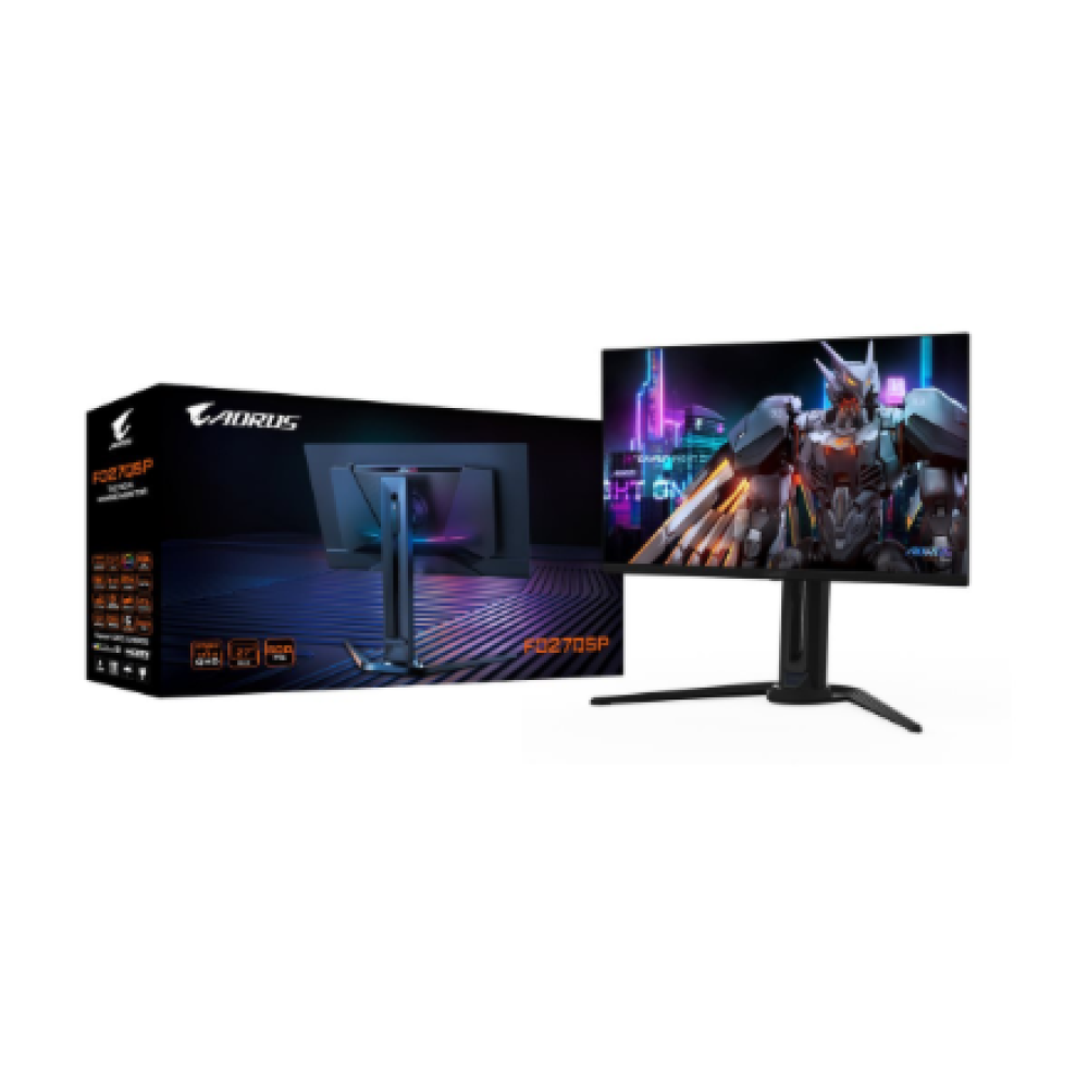 Gigabyte , AORUS FO27Q5P , 27 , OLED , QHD , 16:9 , 500 Hz , 0.03 ms , 1000 cd/m² , HDMI ports quantity 2 , Black