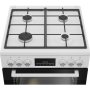 BEKO Cooker , FBM62330GWDTN , Hob type Gas , Oven type Electric , White , Width 60 cm , Depth 60 cm , Grilling , LED , Energy efficiency class A , 72 L