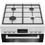 BEKO Cooker , FBM62330GWDTN , Hob type Gas , Oven type Electric , White , Width 60 cm , Grilling , LED , Depth 60 cm , 72 L