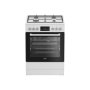 BEKO Cooker , FBM62330GWDTN , Hob type Gas , Oven type Electric , White , Width 60 cm , Depth 60 cm , Grilling , LED , Energy efficiency class A , 72 L
