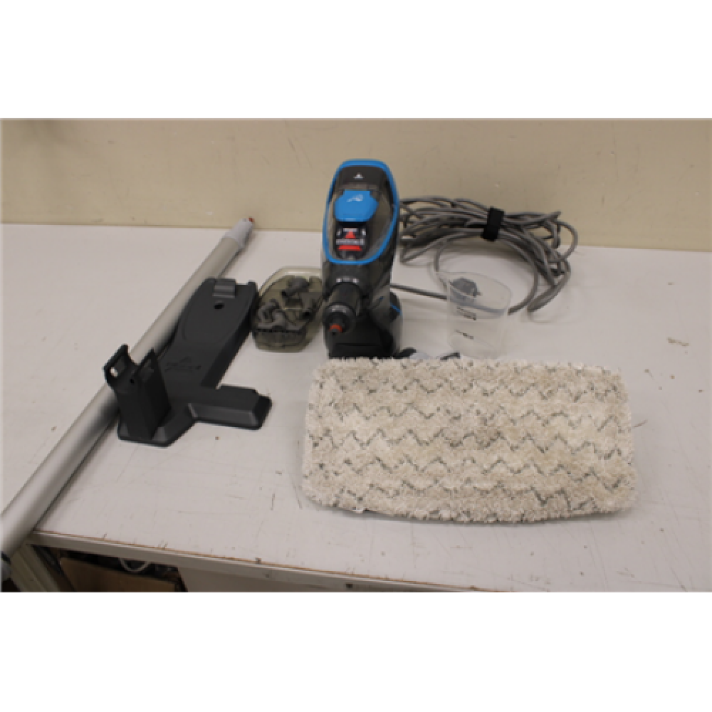 SALE OUT. Bissell , PowerFresh Slim Steam , Steam Mop , Power 1500 W , Steam pressure Not Applicable. Works with Flash Heater Technology bar , Water tank capacity 0.3 L , Blue , USED, SCRATCHED, DIRTY