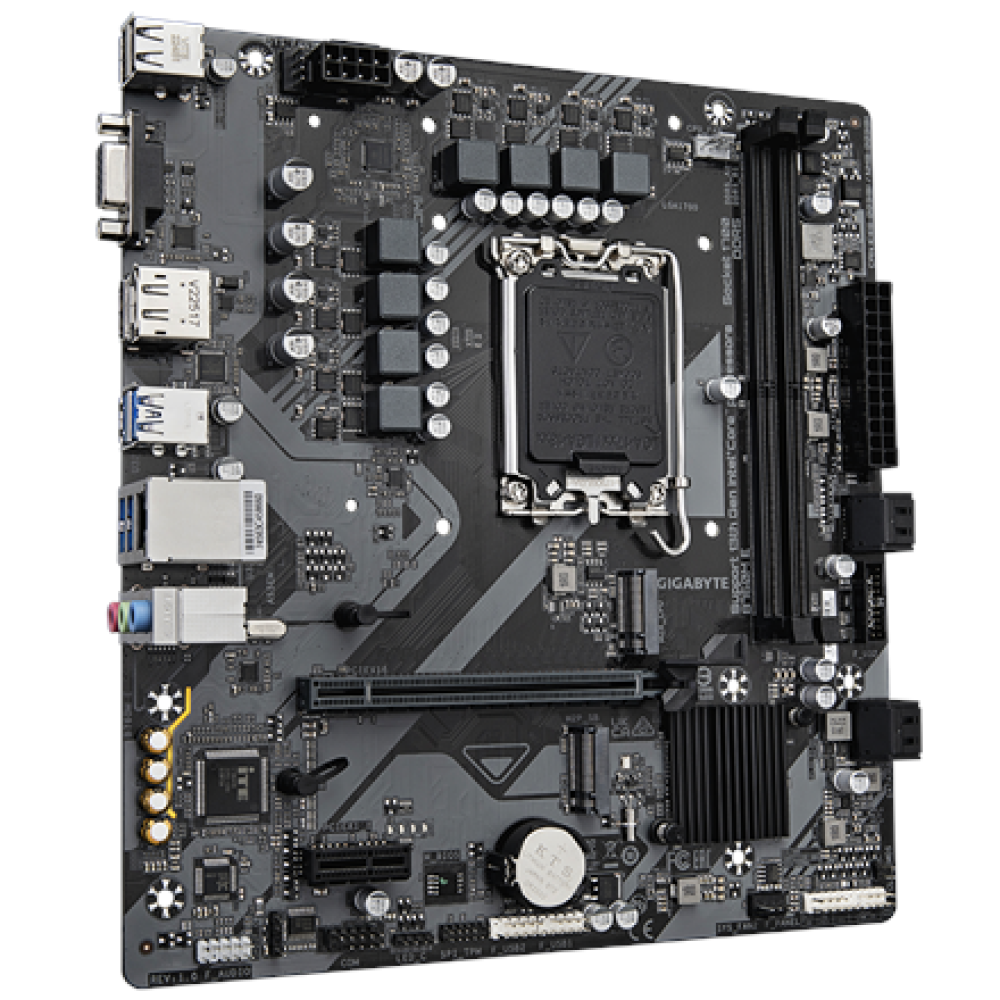 Gigabyte B760M E , Processor family Intel , Processor socket LGA1700 , DDR5 , Supported hard disk drive interfaces M.2, SATA , Number of SATA connectors 4