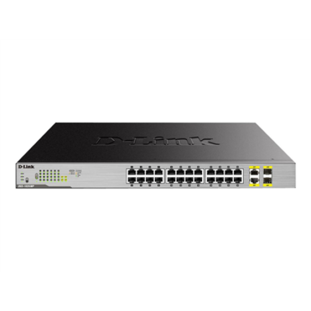 D-Link , Switch , DGS-1026MP , Unmanaged , Rack mountable , Gigabit Ethernet (copper) ports quantity 24 , SFP ports quantity 2 , PoE/Poe+ ports quantity 24 , Power supply type Single , 24 month(s)