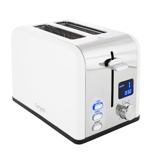 Gerlach Toaster GL 3221 Power 1100 W, Number of slots 2, Housing material Plastic, White