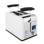 Gerlach Toaster GL 3221 Power 1100 W, Number of slots 2, Housing material Plastic, White