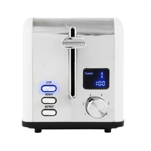 Gerlach Toaster GL 3221 Power 1100 W, Number of slots 2, Housing material Plastic, White