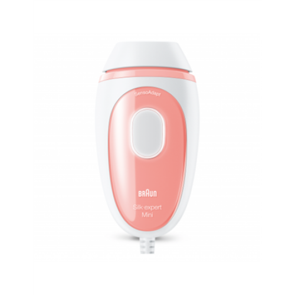Braun , Epilator , PL1000 Silk-expert Mini IPL , Bulb lifetime (flashes) 300.000 , Number of power levels 3 , White/Pink