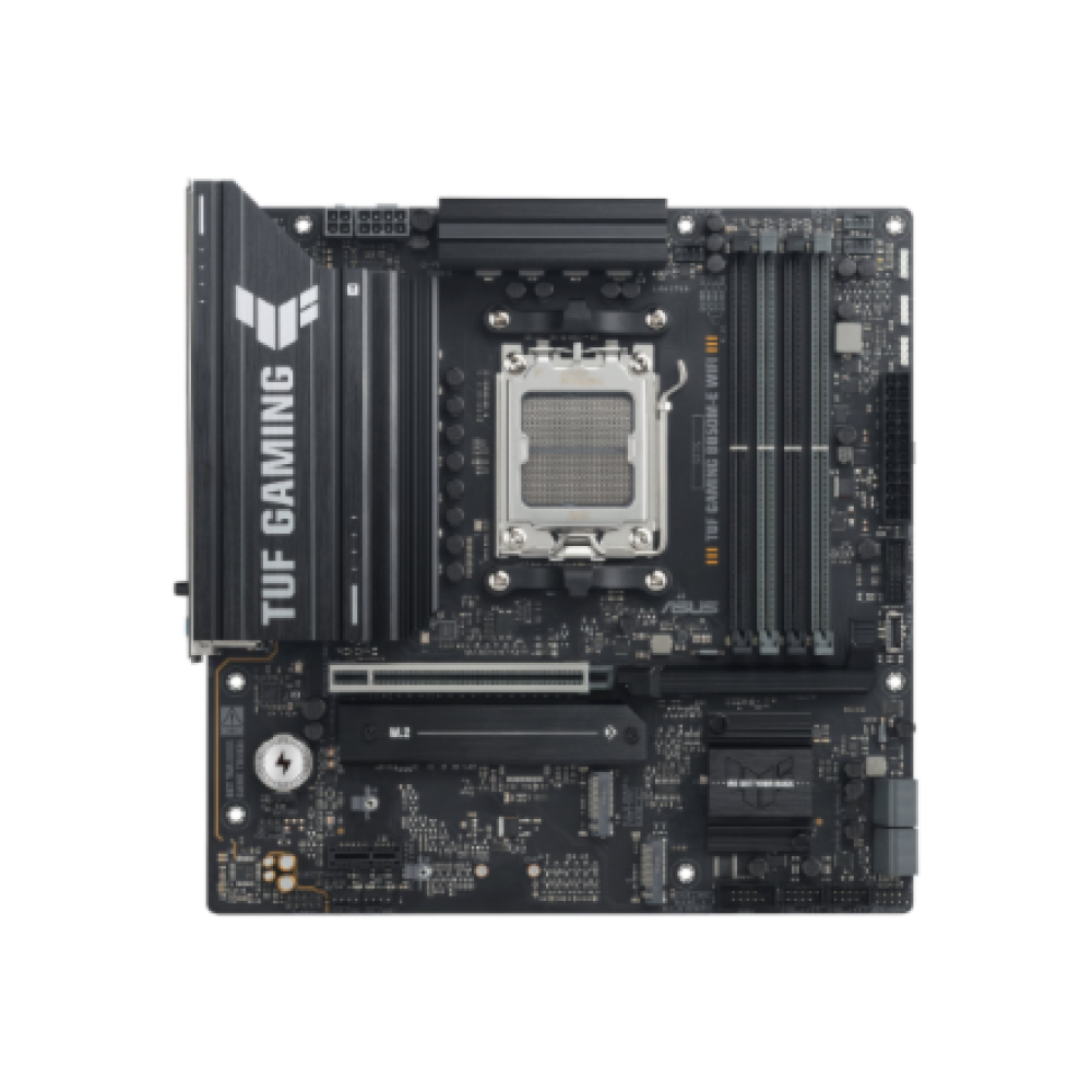 Asus TUF GAMING B850M-E WIFI , Processor family AMD , Processor socket AM5 , DDR5 , Supported hard disk drive interfaces SATA, M.2 , Number of SATA connectors 4