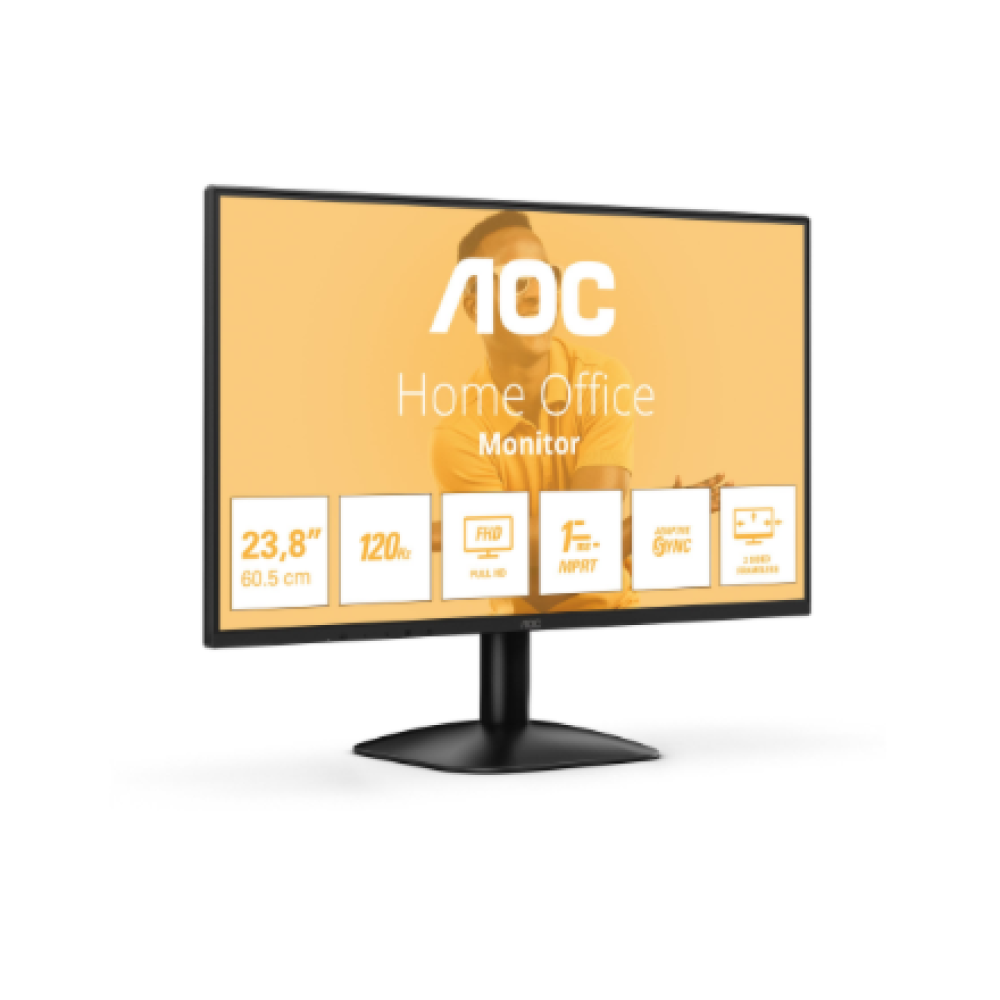 AOC , 24B31H , 24 , IPS , FHD , 16:9 , 120 Hz , 1 ms , 1920 x 1080 pixels , 300 cd/m² , HDMI ports quantity 1 , Black