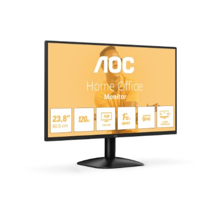 AOC , 24B31H , 24 , IPS , FHD , 16:9 , 120 Hz , 1 ms , 1920 x 1080 pixels , 300 cd/m² , HDMI ports quantity 1 , Black