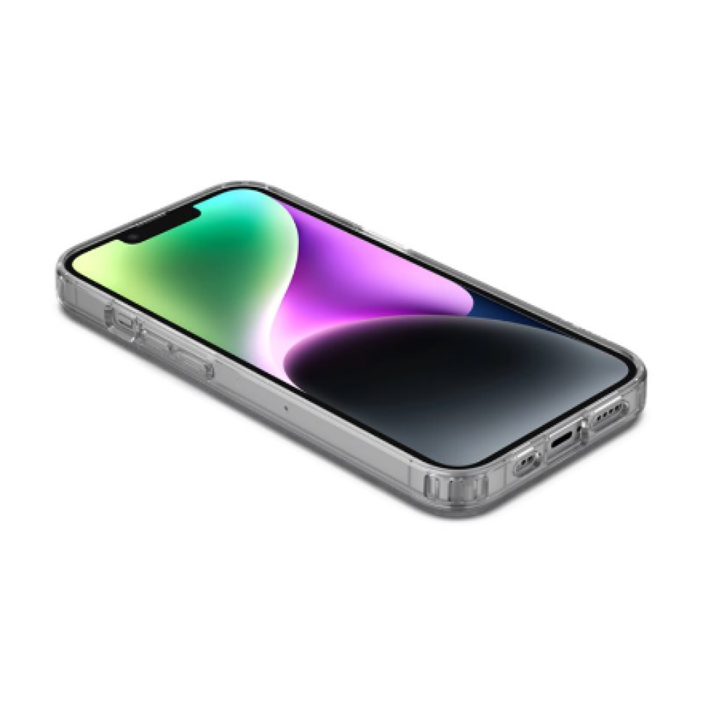 Belkin , SheerForce Magnetic Anti-Microbial Protective Case , Protective Case , Apple , iPhone 14 , N/A , Transparent , Protect your new iPhone 14 with a MagSafe-compatible, magnetic phone case. The clear, UV light-resistant material prevents discoloratio