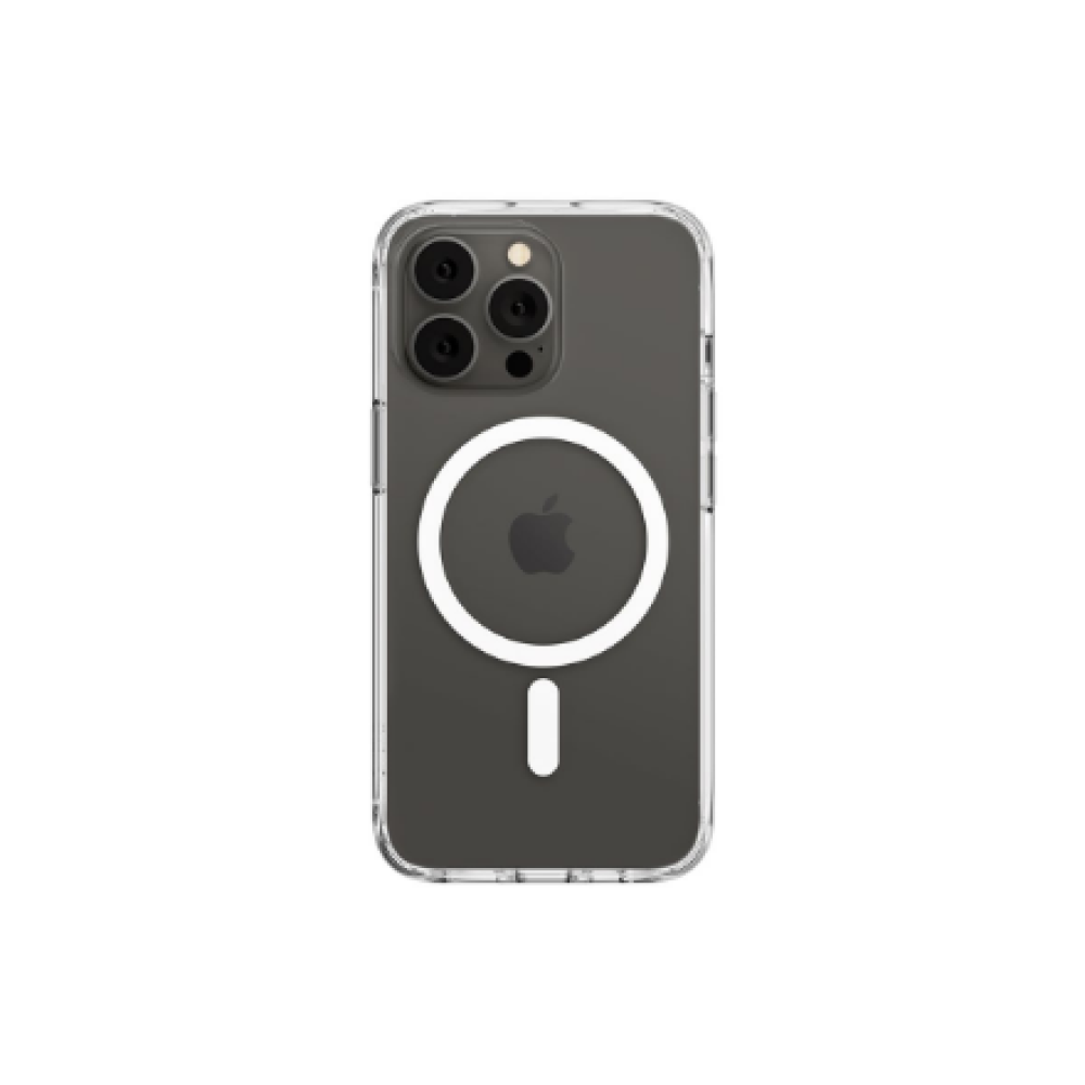 Belkin , SheerForce Magnetic Anti-Microbial Protective Case , Protective Case , Apple , iPhone 14 , N/A , Transparent , Protect your new iPhone 14 with a MagSafe-compatible, magnetic phone case. The clear, UV light-resistant material prevents discoloratio