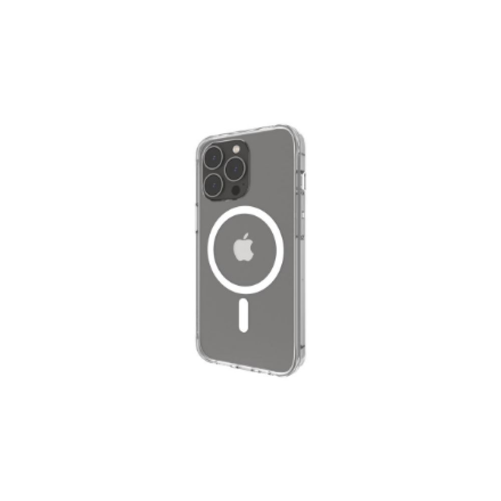 Belkin , SheerForce Magnetic Anti-Microbial Protective Case , Protective Case , Apple , iPhone 14 , N/A , Transparent , Protect your new iPhone 14 with a MagSafe-compatible, magnetic phone case. The clear, UV light-resistant material prevents discoloratio
