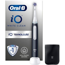 Oral-B Electric Toothbrush , iO White Clean , Rechargeable , For adults , Number of brush heads included 1 , Number of teeth brushing modes 2 , Black/White