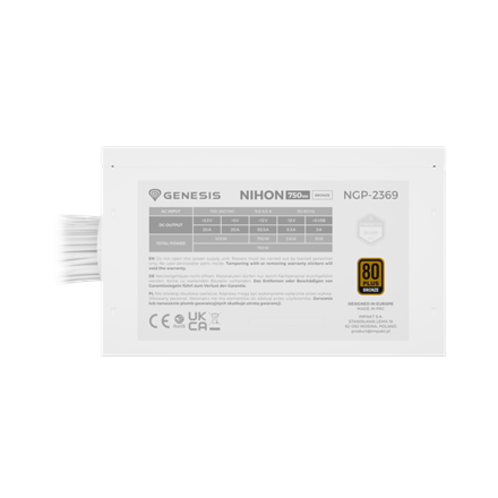 Genesis , PSU , Nihon 750NM , 750 W , White