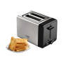 Bosch , DesignLine Toaster , TAT4P420 , Power 970 W , Number of slots 2 , Housing material Stainless Steel , Stainless steel/Black