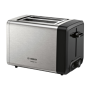 Bosch , DesignLine Toaster , TAT4P420 , Power 970 W , Number of slots 2 , Housing material Stainless Steel , Stainless steel/Black
