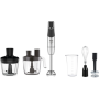 TEFAL , Blender , Infinity Force Pro 5in1 HB95LD38 , Hand Blender , 1200 W , Number of speeds Variable , Black/Stainless steel