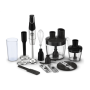 TEFAL , Blender , Infinity Force Pro 5in1 HB95LD38 , Hand Blender , 1200 W , Number of speeds Variable , Black/Stainless steel