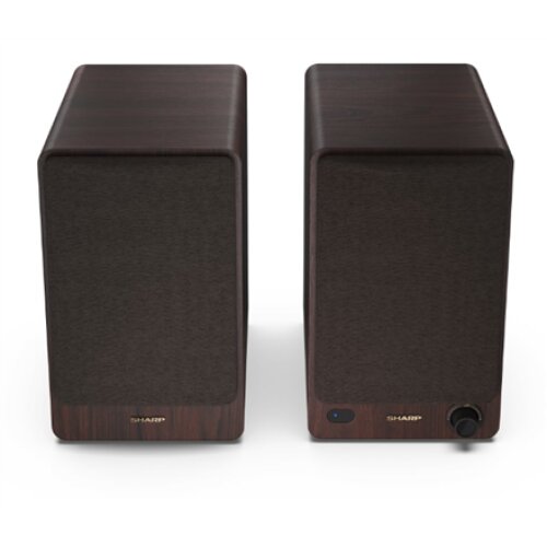 Sharp CP-SS30 Bookshelf Speakers, Brown , Sharp , Speakers , CP-SS30(BR) Bookshelf , 60 W , Bluetooth , Wireless connection , Brown