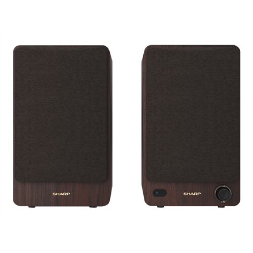 Sharp CP-SS30 Bookshelf Speakers, Brown , Sharp , Speakers , CP-SS30(BR) Bookshelf , 60 W , Bluetooth , Wireless connection , Brown