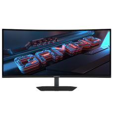 Gigabyte GS34WQCA , 34 , VA , WQHD , 120 Hz , 1 ms , 3440 x 1440 pixels , 300 cd/m² , HDMI ports quantity 2 , Black