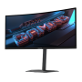 Gigabyte GS34WQCA , 34 , VA , WQHD , 120 Hz , 1 ms , 3440 x 1440 pixels , 300 cd/m² , HDMI ports quantity 2 , Black