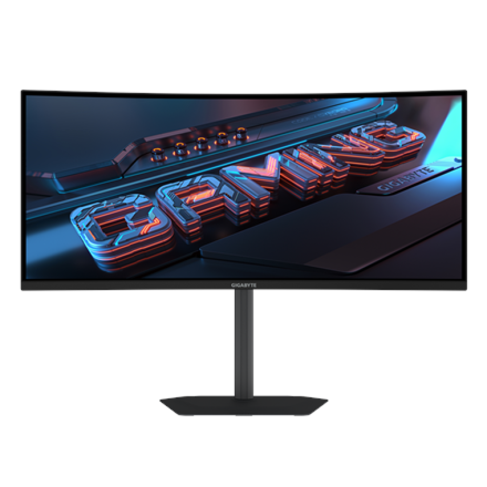 Gigabyte GS34WQCA , 34 , VA , WQHD , 120 Hz , 1 ms , 3440 x 1440 pixels , 300 cd/m² , HDMI ports quantity 2 , Black