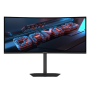 Gigabyte GS34WQCA , 34 , VA , WQHD , 120 Hz , 1 ms , 3440 x 1440 pixels , 300 cd/m² , HDMI ports quantity 2 , Black