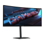 Gigabyte GS34WQCA , 34 , VA , WQHD , 120 Hz , 1 ms , 3440 x 1440 pixels , 300 cd/m² , HDMI ports quantity 2 , Black