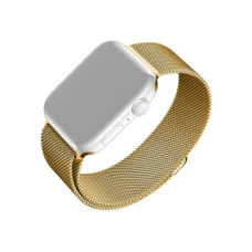 Fixed , Mesh Strap for Apple Watch 42/44/45/46/49mm , Gold Fixed , Mesh Strap for Apple Watch 42/44/45/46/49mm , Gold