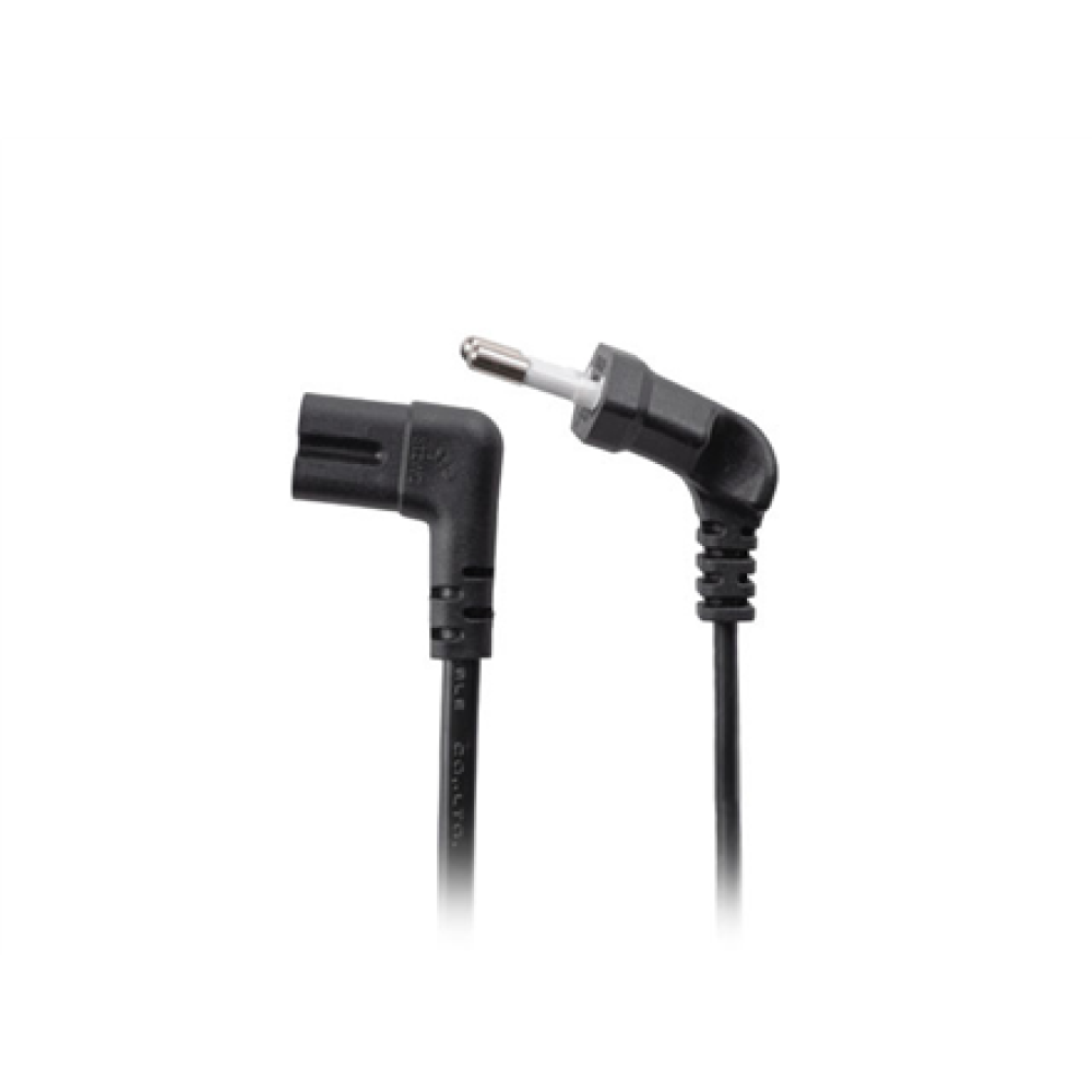 Lanberg CEE 7/16 to EC 320 C7 Euro (radio) power cord 1.8m angled VDE , CA-C7CA-12CC-0018-BK