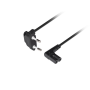 Lanberg CEE 7/16 to EC 320 C7 Euro (radio) power cord 1.8m angled VDE , CA-C7CA-12CC-0018-BK