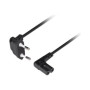 Lanberg CEE 7/16 to EC 320 C7 Euro (radio) power cord 1.8m angled VDE , CA-C7CA-12CC-0018-BK