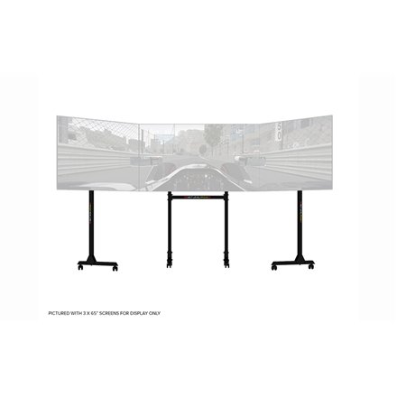 Next Level Racing , Floor stand , Free Standing Triple Monitor stand , 3 x 32- 65 , Maximum weight (capacity) 70 kg , Black