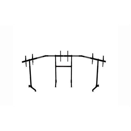 Next Level Racing , Floor stand , Free Standing Triple Monitor stand , 3 x 32- 65 , Maximum weight (capacity) 70 kg , Black