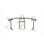 Next Level Racing , Floor stand , Free Standing Triple Monitor stand , 3 x 32- 65 , Maximum weight (capacity) 70 kg , Black