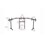 Next Level Racing , Floor stand , Free Standing Triple Monitor stand , 3 x 32- 65 , Maximum weight (capacity) 70 kg , Black