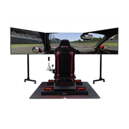 Next Level Racing , Floor stand , Free Standing Triple Monitor stand , 3 x 32- 65 , Maximum weight (capacity) 70 kg , Black
