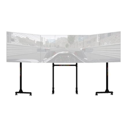 Next Level Racing , Floor stand , Free Standing Triple Monitor stand , 3 x 32- 65 , Maximum weight (capacity) 70 kg , Black