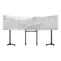 Next Level Racing , Floor stand , Free Standing Triple Monitor stand , 3 x 32- 65 , Maximum weight (capacity) 70 kg , Black