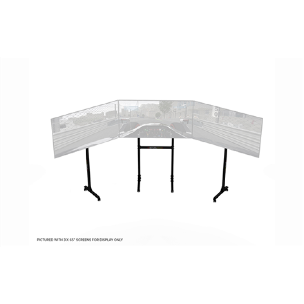 Next Level Racing , Floor stand , Free Standing Triple Monitor stand , 3 x 32- 65 , Maximum weight (capacity) 70 kg , Black