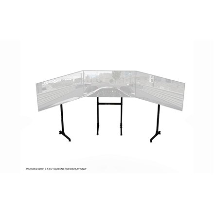 Next Level Racing , Floor stand , Free Standing Triple Monitor stand , 3 x 32- 65 , Maximum weight (capacity) 70 kg , Black