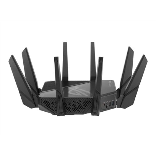 Tri-band Gigabit Wifi-6 Gaming Router , ROG Rapture GT-AX11000 PRO , 802.11ax , 480+1148 Mbit/s , 10/100/1000 Mbit/s , Ethernet LAN (RJ-45) ports 4 , Mesh Support Yes , MU-MiMO Yes , No mobile broadband , Antenna type 8xExternal