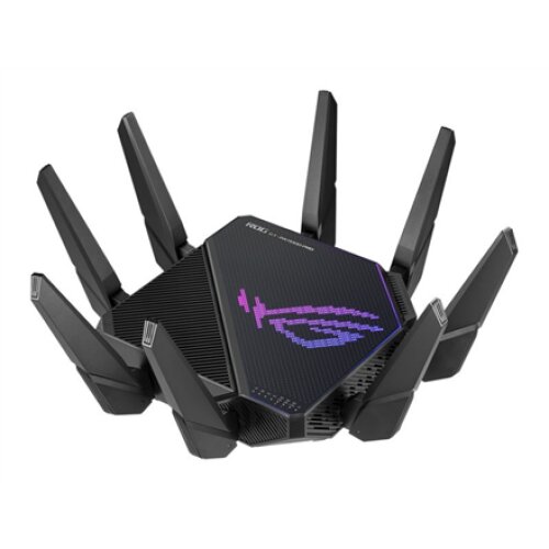 Tri-band Gigabit Wifi-6 Gaming Router , ROG Rapture GT-AX11000 PRO , 802.11ax , 480+1148 Mbit/s , 10/100/1000 Mbit/s , Ethernet LAN (RJ-45) ports 4 , Mesh Support Yes , MU-MiMO Yes , No mobile broadband , Antenna type 8xExternal