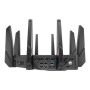 Tri-band Gigabit Wifi-6 Gaming Router , ROG Rapture GT-AX11000 PRO , 802.11ax , 480+1148 Mbit/s , 10/100/1000 Mbit/s , Ethernet LAN (RJ-45) ports 4 , Mesh Support Yes , MU-MiMO Yes , No mobile broadband , Antenna type 8xExternal