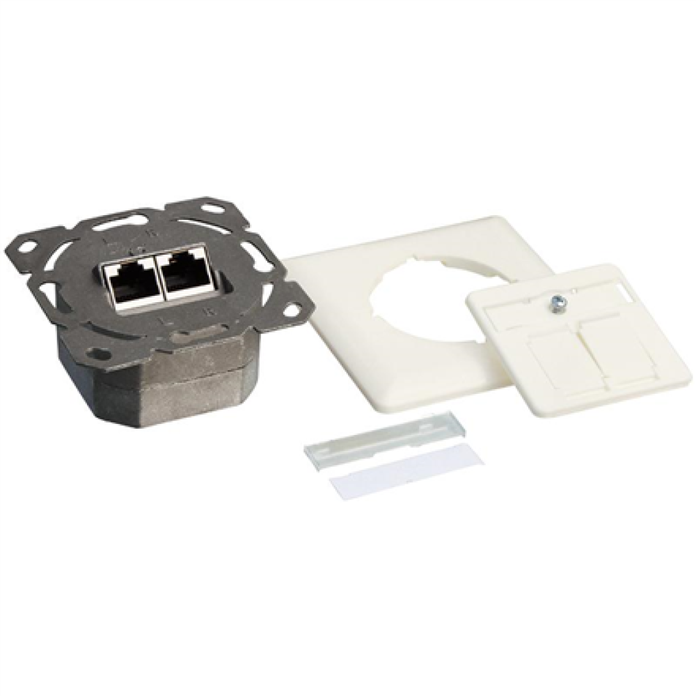 NP0124 Logilink , Cat.6A Wall Outlet STP , NP0124 , White