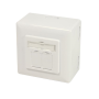 NP0124 Logilink , Cat.6A Wall Outlet STP , NP0124 , White